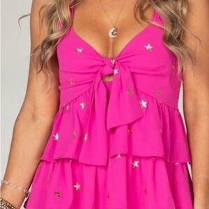 NWT Buddy Love Shine Bright Tiered Baby Doll Dress